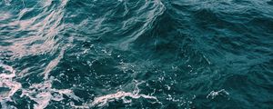 Превью обои море, волны, вода, пена, рябь
