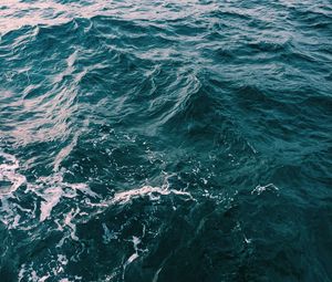 Превью обои море, волны, вода, пена, рябь