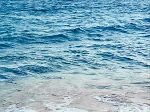 Превью обои море, волны, вода, прибой, пена