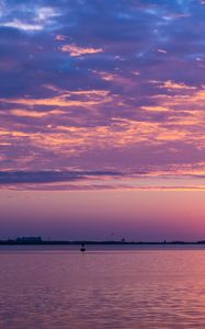 Превью обои море, закат, небо, природа