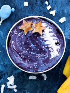 Превью обои мороженое, фрукты, десерт