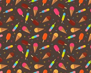 Превью обои мороженое, разноцветный, узоры, текстура