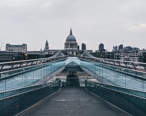 Превью обои мост, архитектура, здания, город, лондон