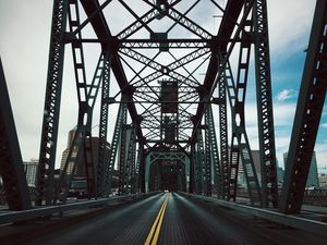 Превью обои мост, конструкция, дорога, сооружение