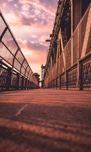 Превью обои мост, манхэттенский мост, нью-йорк, сша