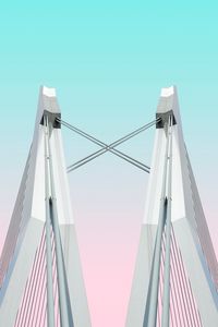 Превью обои мост, опоры, конструкция, архитектура, симметрия