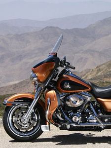 Превью обои мото, harley davidson, мотоцикл, bike, вид