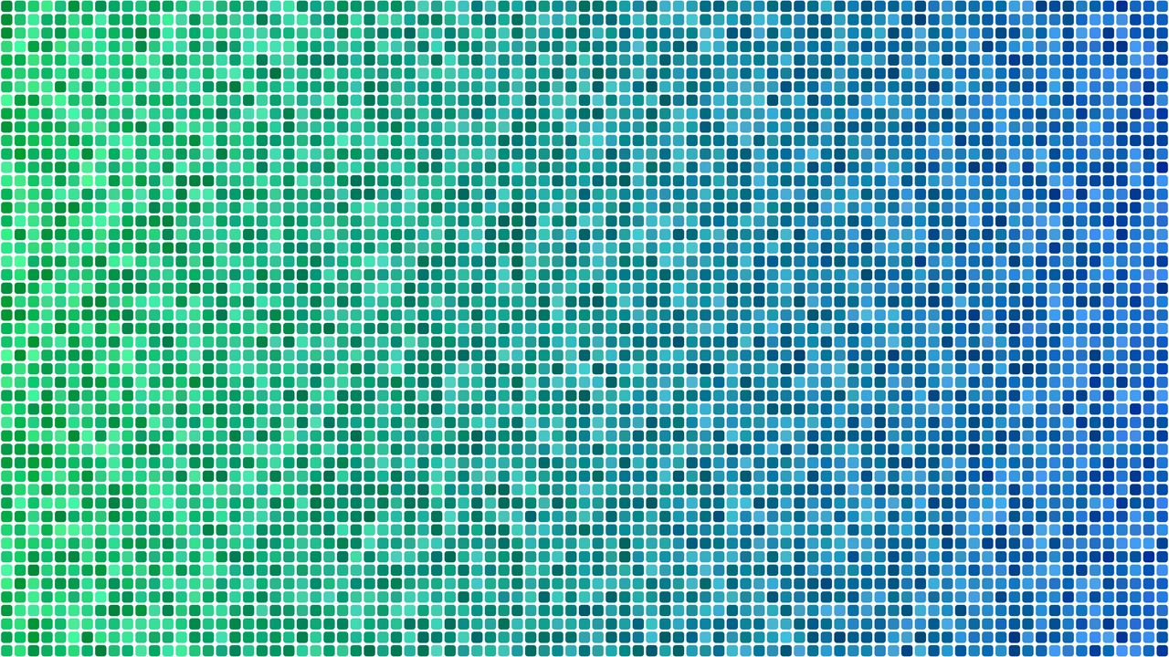 Обои мозаика, пиксели, градиент, квадраты