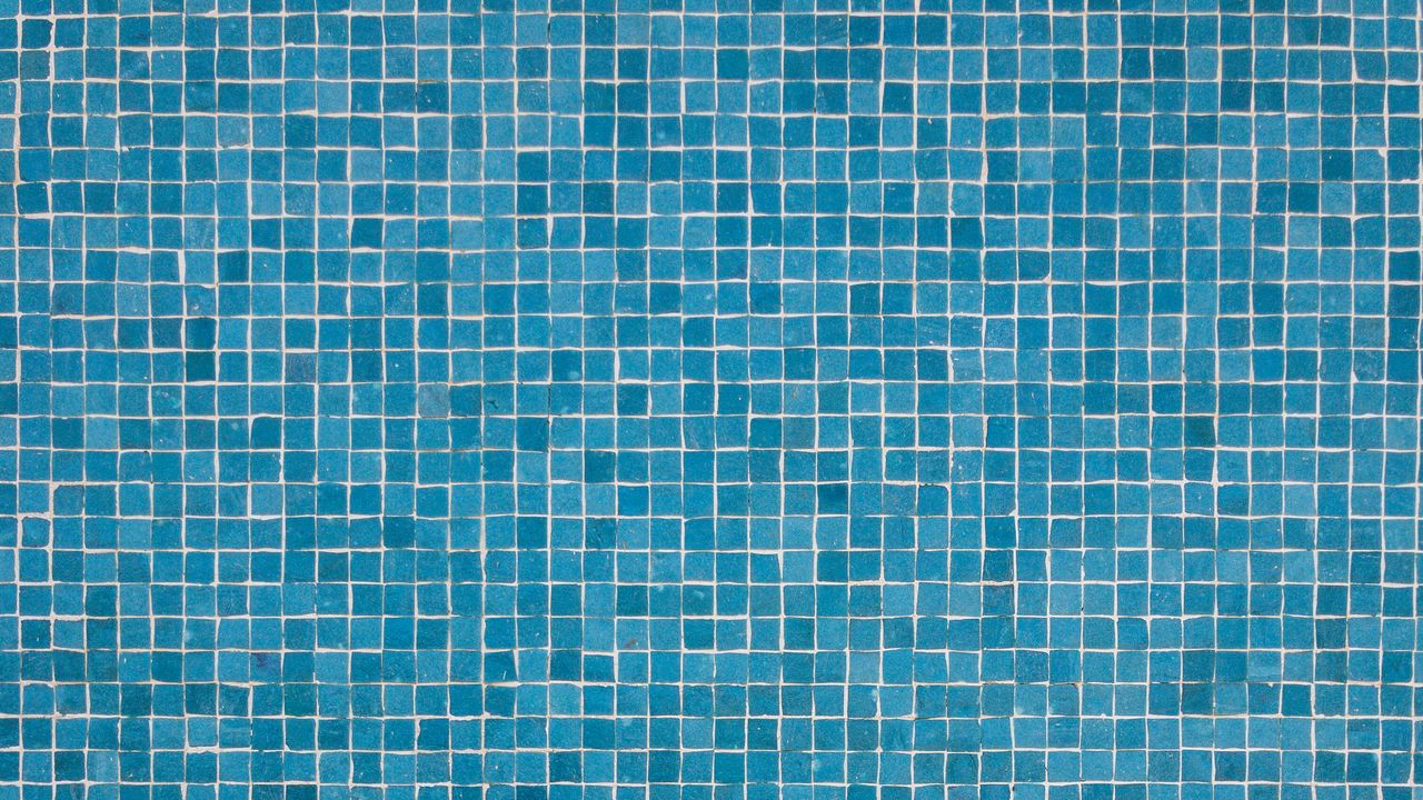 Обои мозаика, стена, синий, текстура