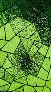 Превью обои мозаика, зеркало, текстура, зеленый