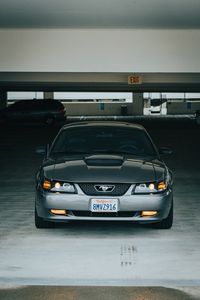 Превью обои mustang, машина, вид спереди