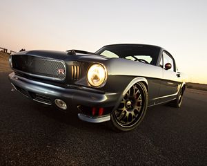 Превью обои mustang, ringbrothers, авто, вид сбоку