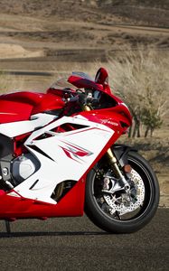 Превью обои mv agusta, f4, мотоцикл, сбоку, красный