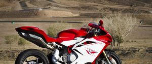 Превью обои mv agusta, f4, мотоцикл, сбоку, красный