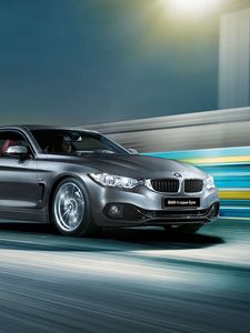 Превью обои mw, 4 series, f32, вид сбоку, скорость