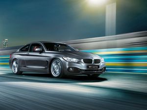 Превью обои mw, 4 series, f32, вид сбоку, скорость