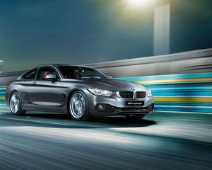 Превью обои mw, 4 series, f32, вид сбоку, скорость