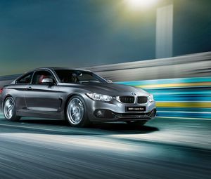 Превью обои mw, 4 series, f32, вид сбоку, скорость