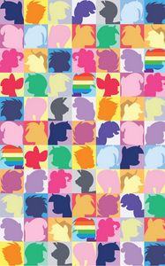 Превью обои my little pony, twilight sparkle, pinkie pie, rainbow dash