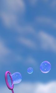 Превью обои мыльные пузыри, небо, форма