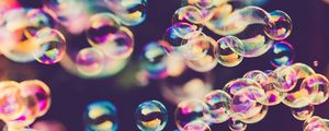 Превью обои мыльные пузыри, пузыри, блики