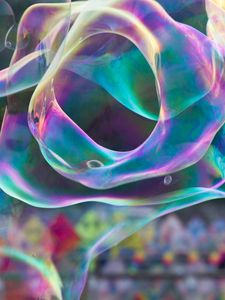 Превью обои мыльные пузыри, пузыри, прозрачный, перламутровый