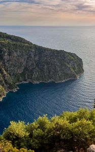 Превью обои мыс, море, скала, природа