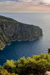Превью обои мыс, море, скала, природа