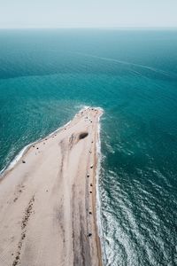 Превью обои мыс, пляж, море, вода, песок