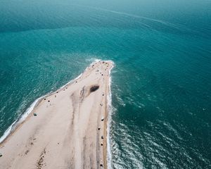 Превью обои мыс, пляж, море, вода, песок