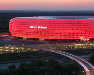 Превью обои мюнхен, германия, allianz arena, munich, stadium, germany, альянц арена