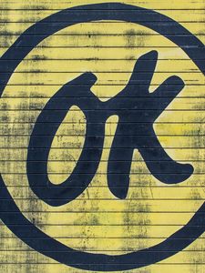 Превью обои надпись, ok, стена
