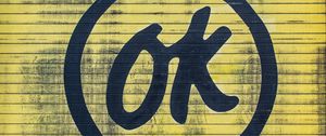 Превью обои надпись, ok, стена