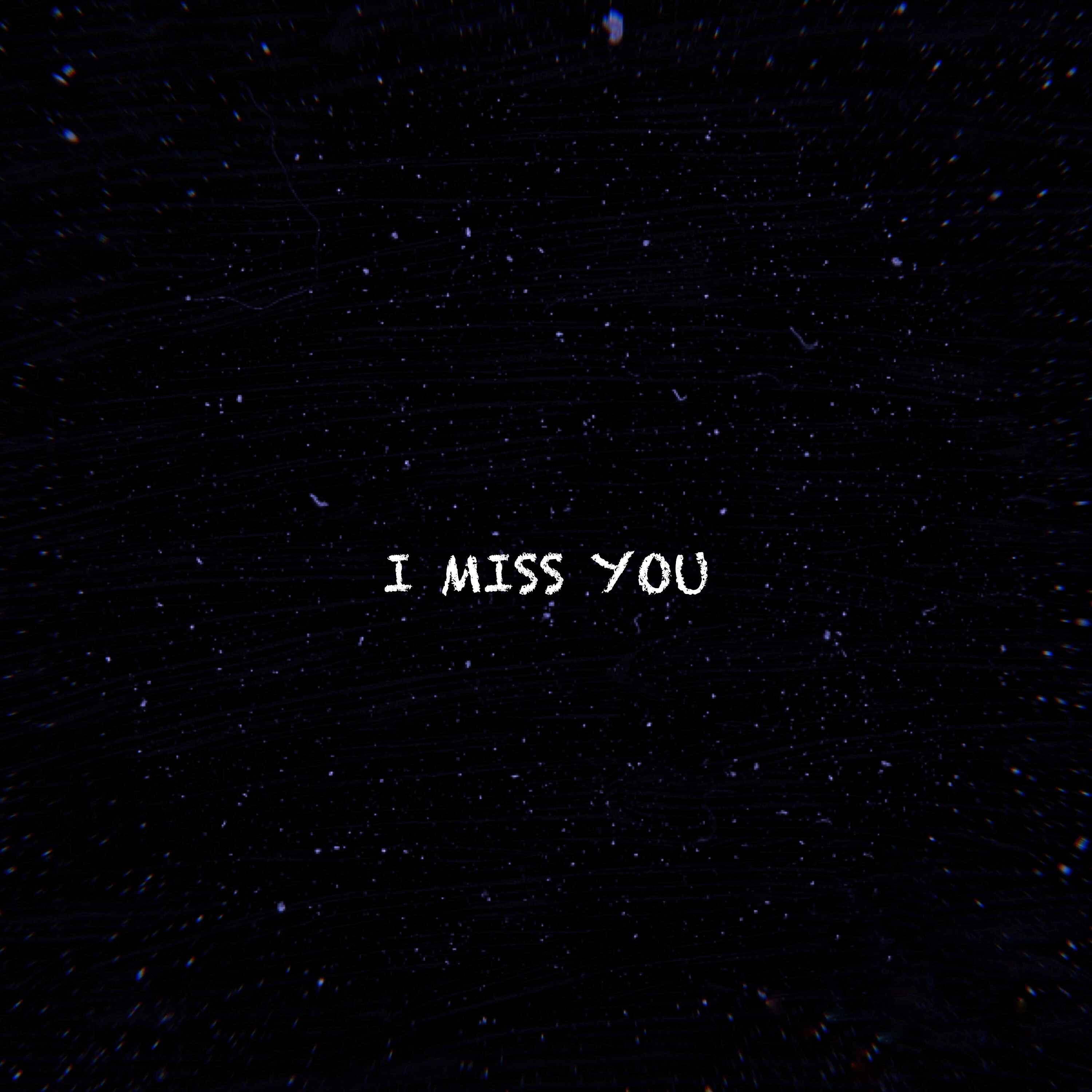I am Miss you на чёрном фоне