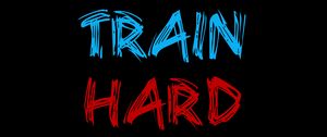 Превью обои надпись, тренировки, спорт, мотивация, train hard