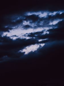 Превью обои небо, облака, ночь