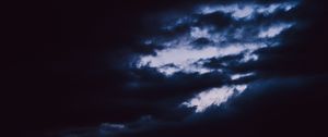 Превью обои небо, облака, ночь