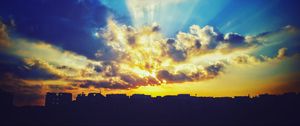 Превью обои небо, облака, закат