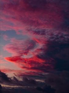 Превью обои небо, облака, закат