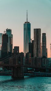Превью обои небоскреб, архитектура, здания, город, море