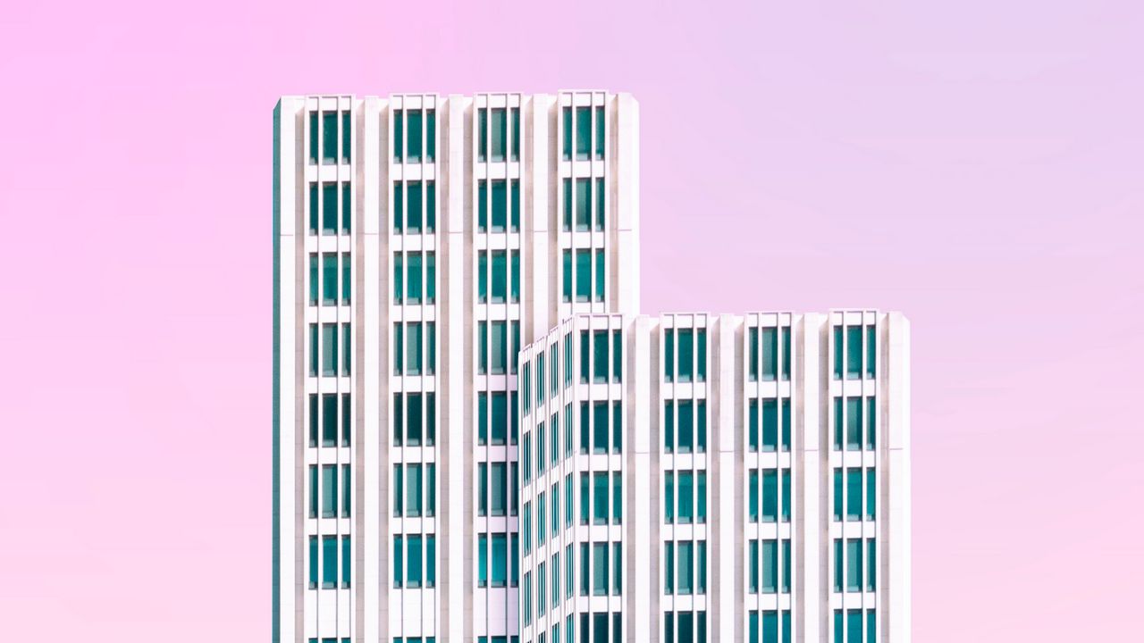 Обои небоскреб, здание, фасад, минимализм
