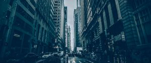 Превью обои небоскребы, улица, город