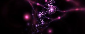 Превью обои нейроны, круги, фрактал