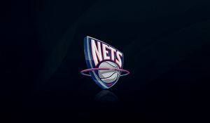 Превью обои new jersey nets, nba, баскетбол, логотип