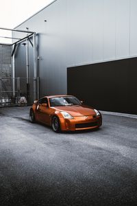 Превью обои nissan 350z, nissan, спорткар, автомобиль, фары