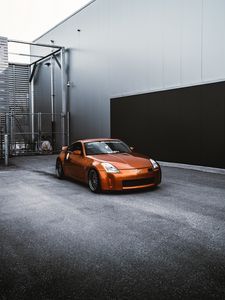 Превью обои nissan 350z, nissan, спорткар, автомобиль, фары