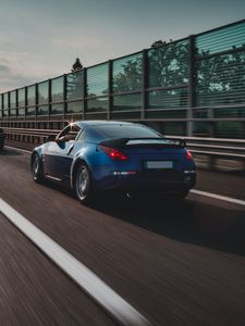 Превью обои nissan 350z, nissan, спорткар, автомобиль, движение