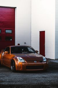 Превью обои nissan 350z, nissan, спорткар, автомобиль, вид спереди