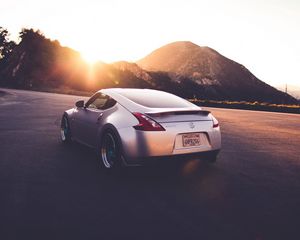 Превью обои nissan, 370 z, авто, движение, дорога