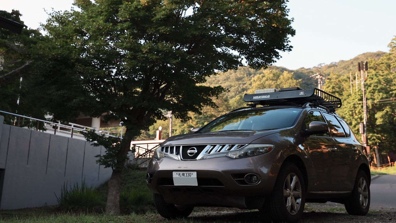 Обои nissan, автомобиль, внедорожник, коричневый